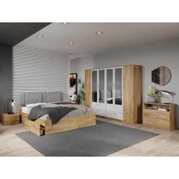 Set dormitor complet Stejar Adapto C19