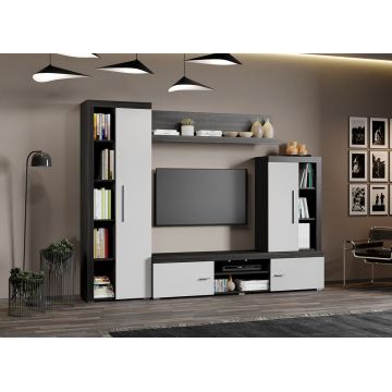 Set Mobila Living Monocrom Alb / Ferrara C09