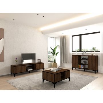 Set Mobila Sufragerie, Goral - Nuc, Negru
