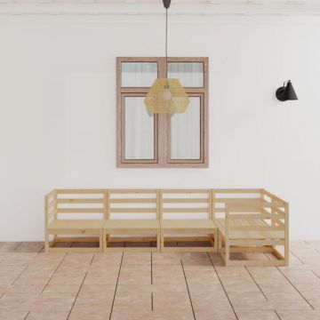 Set mobilier grădină, 5 piese, lemn masiv de pin