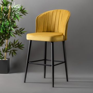 Set scaun de bar (4 buc), Rubi - Galben