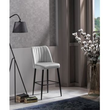 Set scaun de bar (4 bucati), Vento - Crem