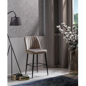 Set scaun de bar (4 piese), Vento - Cappuccino