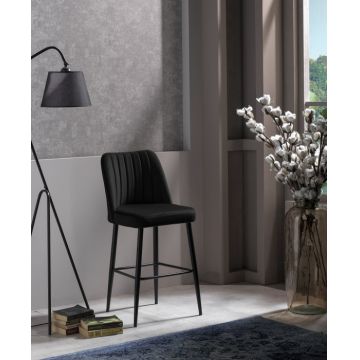 Set scaun de bar (4 piese), Vento - Negru