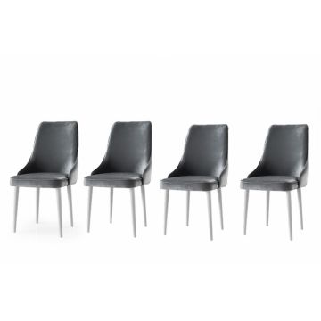 Set scaune (4 bucati), Seyhan - Gri - 2