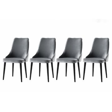 Set scaune (4 bucati), Seyhan - Gri - 3