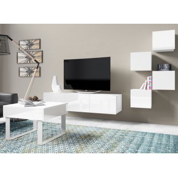 Set de mobilier CALABRIA 16 Alb / Alb Lucios