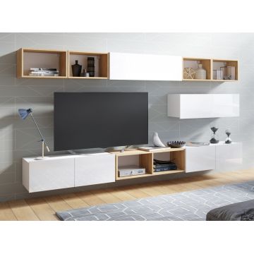 Set de mobilier CALABRIA 26 Alb / Alb Lucios