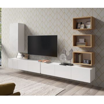 Set de mobilier CALABRIA 36 Alb / Alb Lucios