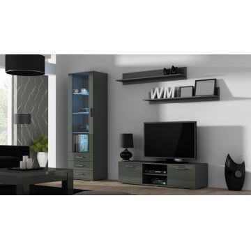 Set de mobilier SOHO 7H Gri / Gri Lucios