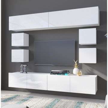 Set de mobilierCALABRIA 10 Alb / Alb Lucios
