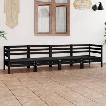 Set mobilier de grădină, 4 piese, lemn masiv de pin