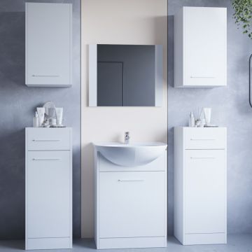Mobilier de baie NICO MAX Alb Laminat