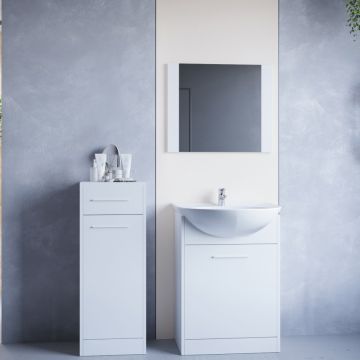 Mobilier de baie NICO MINI Alb Laminat