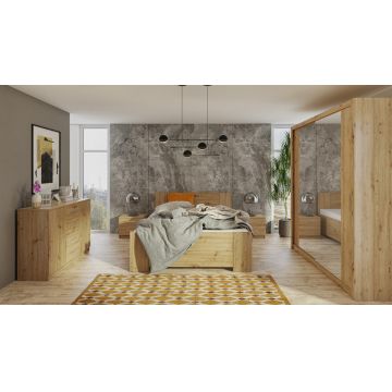 Mobilier de dormitor BONO 3 Stejar Artisan