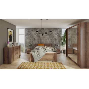 Mobilier de dormitor BONO 3 Stejar Monastery