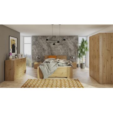 Mobilier de dormitor BONO 7 Stejar Artisan
