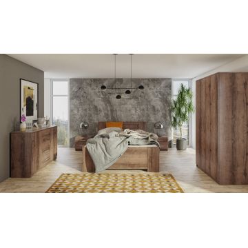 Mobilier de dormitor BONO 7 Stejar Monastery