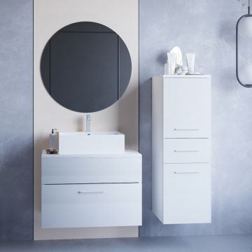 Mobilier pentru baie BUSTO Alb Lucios