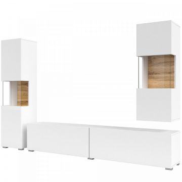Set de mobilier AVA 10 Stejar Wotan / Alb