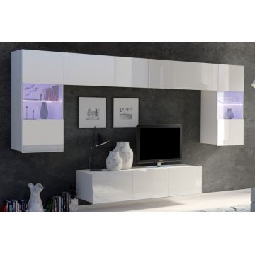 Set de mobilier CALABRIA 2 Alb /Alb Lucios