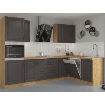 Set de mobilier de bucătărie STILO 2 Stejar Artisan / Grafit