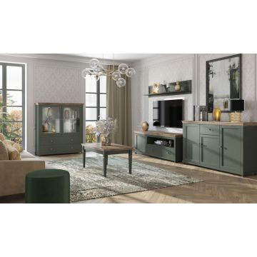 Set de mobilier EVORA 1 Verde / Stejar Lefkas