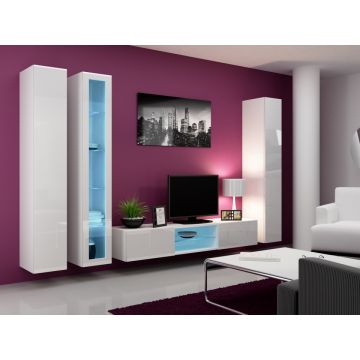 Set de mobilier VIGO 17A Alb / Alb Lucios