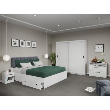 Set dormitor Odin Alb C19