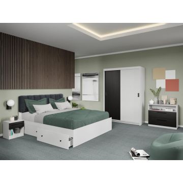 Set dormitor Odin Alb/Ferrara C02
