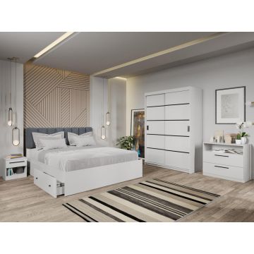 Set dormitor Zeno Alb C05