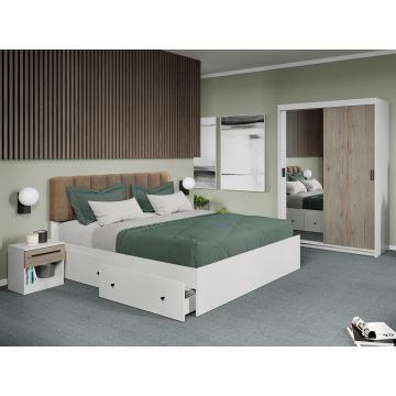 Set mobila dormitor 4 piese Odin San Remo cu oglinda C42