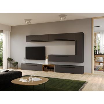 Set Mobila Living Tapo Gri Antracit C05