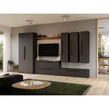 Set Mobila Living Tapo Gri Antracit C13