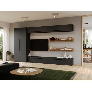 Set Mobila Living Tapo Gri Antracit C19