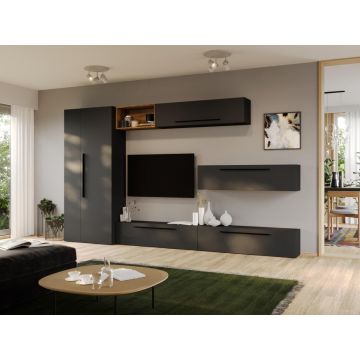 Set Mobila Living Tapo Gri Antracit C31