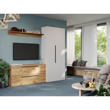 Set Mobila Living Tapo Stejar/Alb C27