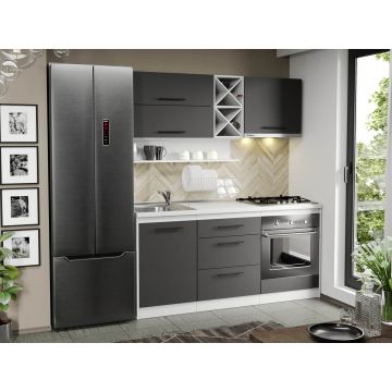 Mobila Bucatarie gri Sofi - 94 - 170 cm