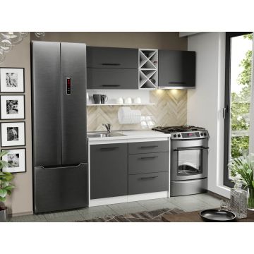 Mobila Bucatarie Gri Sofi - 95 - 170 cm