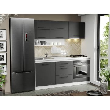 Mobila Bucatarie gri Sofi - 97 - 180 cm