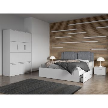 Set dormitor complet Alb - Acapulco - C1 Set dormitor complet Alb - Acapulco - C1