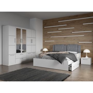 Set dormitor complet Alb - Acapulco - C11 Set dormitor complet Alb - Acapulco - C11