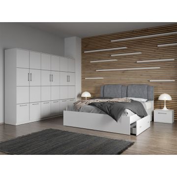 Set dormitor complet Alb - Acapulco - C13 Set dormitor complet Alb - Acapulco - C13