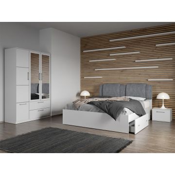 Set dormitor complet Alb - Acapulco - C3