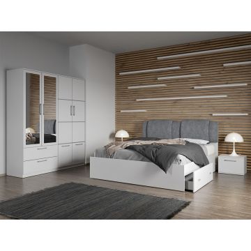 Set dormitor complet Alb - Acapulco - C7