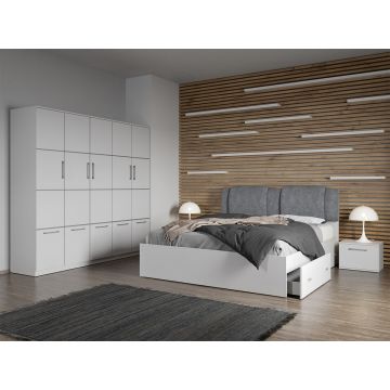 Set dormitor complet Alb - Acapulco - C9