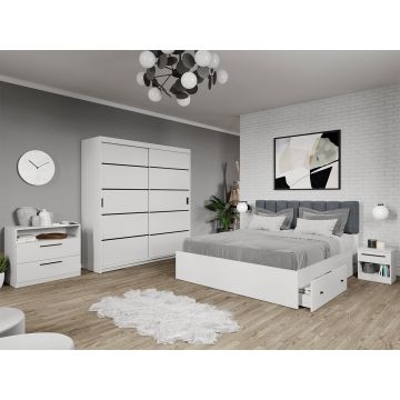Set dormitor complet Alb - Elis - C5