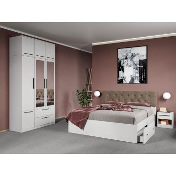 Set dormitor complet Alb - Madrid - C39