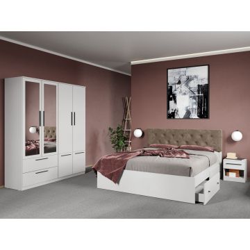 Set dormitor complet Alb - Madrid - C43