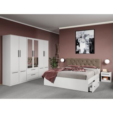 Set dormitor complet Alb - Madrid - C59